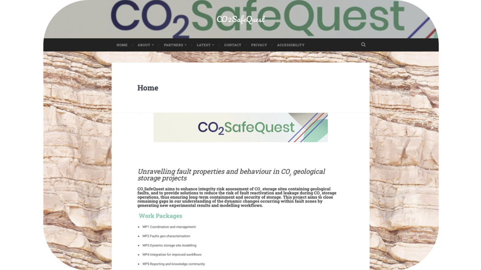 CO₂SafeQuest Home Page logo